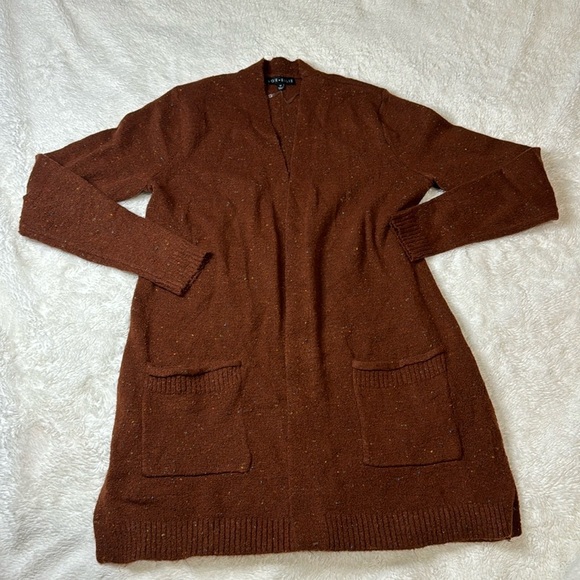 Brown Cardigan with‎ speckle colors - Picture 5 of 5